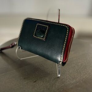 Dooney and Bourke Florentine Card Case in TEAL